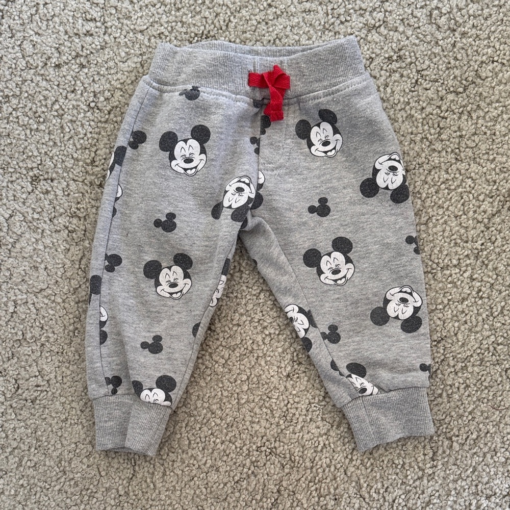 Disney Mickey Mouse Gray Sweatpants
